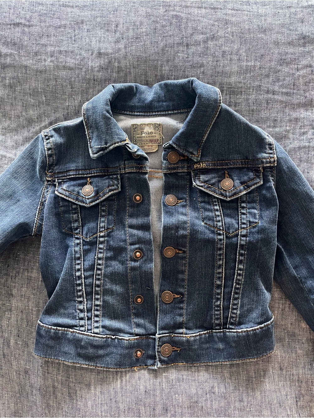 Ralph Lauren Kids Dark Blue Denim Jean Jacket